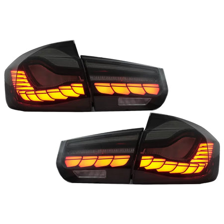 Fanali Posteriori Oled Design M4 Rosso Fumè con Frecce Sequenziali per BMW
