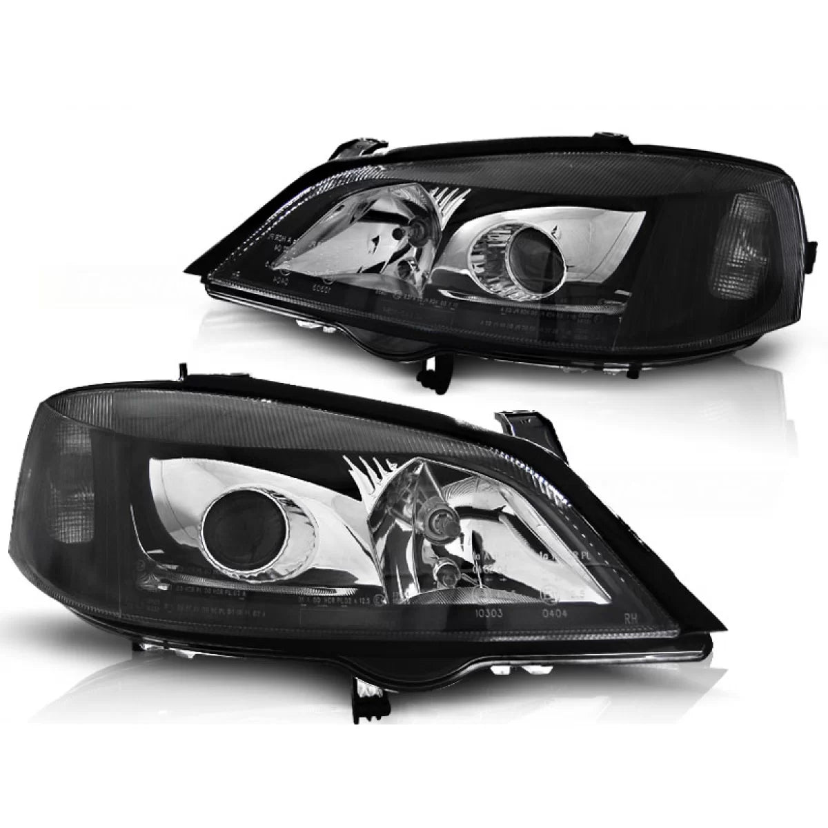 Fanale Anteriore Destro H7 Nero per Opel Astra G 09.97-02.04