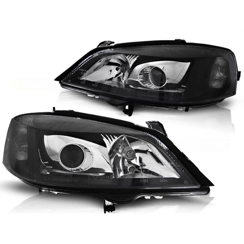 Fanale Anteriore Destro H7 Nero per Opel Astra G 09.97-02.04