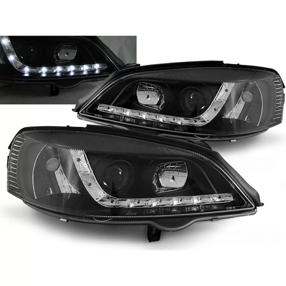 Fanale Daylight Nero Anteriore Opel Astra G 09.97-02.04