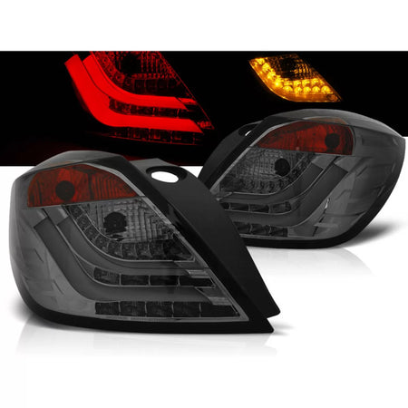 Fanale Posteriore Fumé LED 3D per Opel Astra H 03.04-09 3 Porte