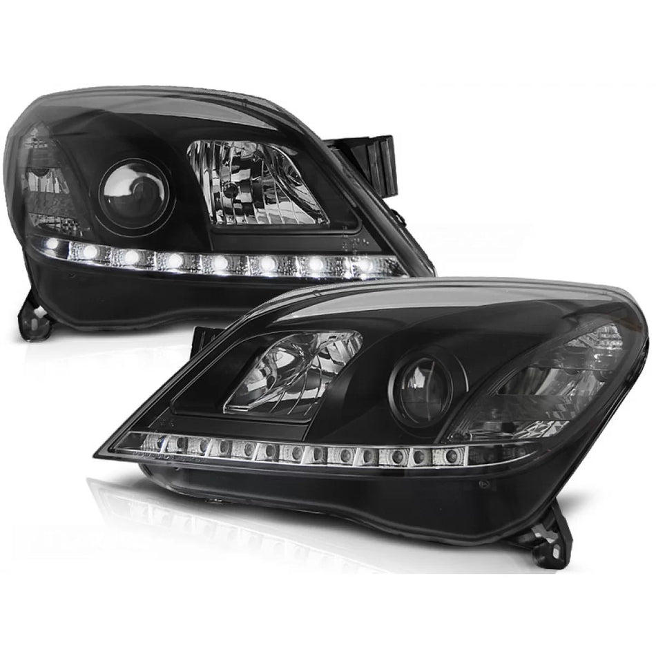 Fanale Daylight Nero Anteriore Opel Astra H 03.04-09