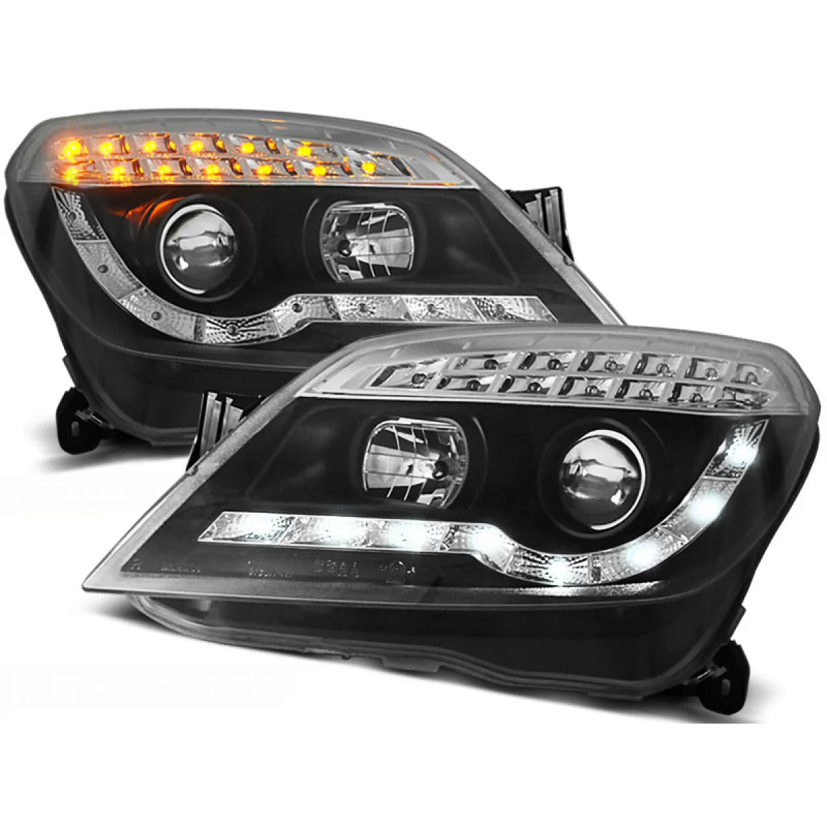 Fanale Daylight Nero Anteriore Opel Astra H 03.04-10