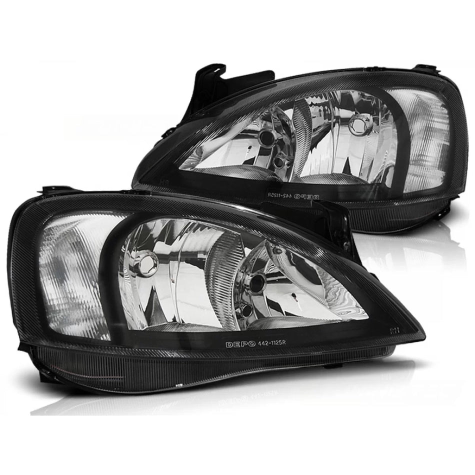 Fanale Posteriore Nero per Opel Corsa C 11.00-09.06