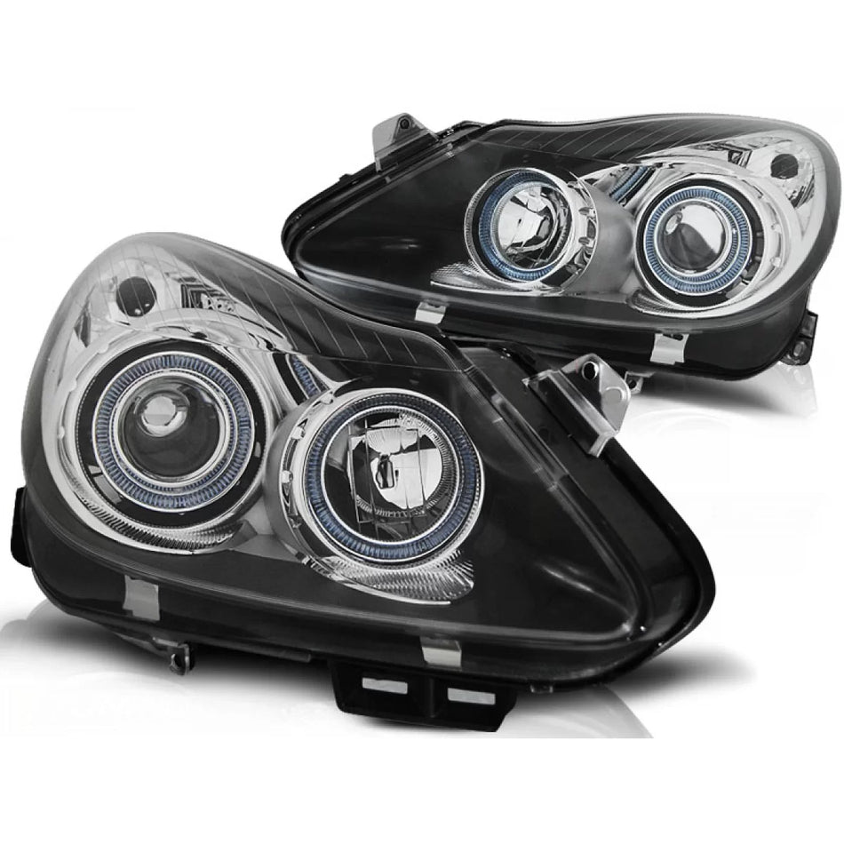 Fanale Angel Eyes Nero Anteriore Opel Corsa D 04.06-11
