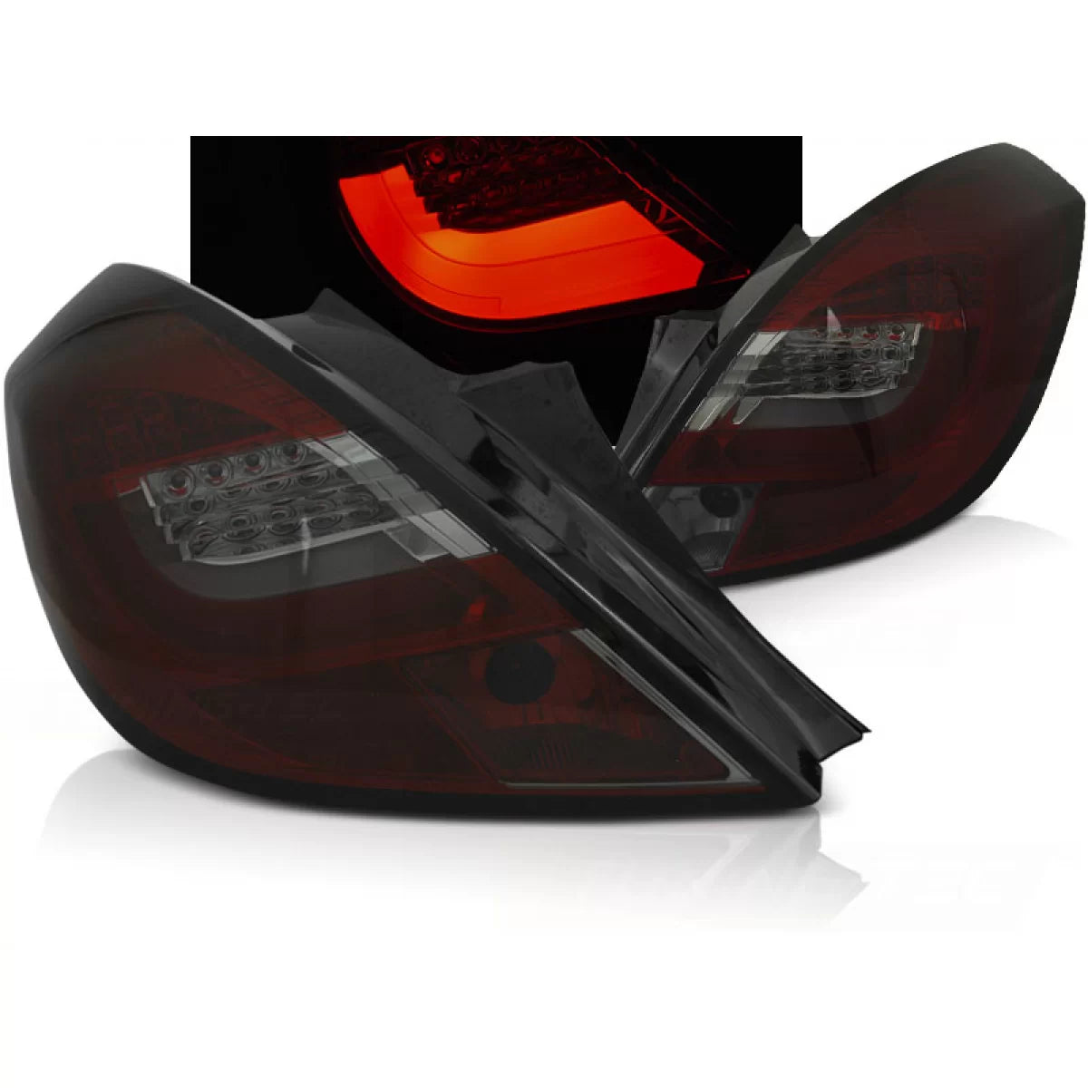 Fanale Posteriore LED Rosso Fumé per Opel Corsa D 3 Porte 04-14