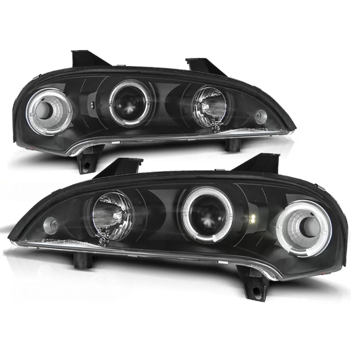 Fanale Anteriore Angel Eyes Nero per Opel Tigra 09.94-12.00