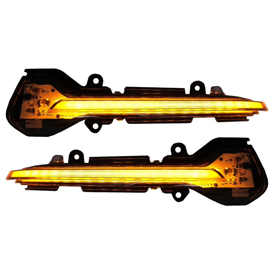 Indicatori LED Dinamici Specchietto Nero per Seat Leon 5F 2012- Ibiza Arona Kj