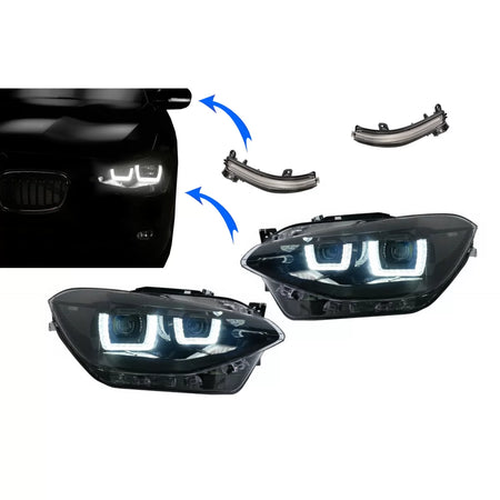 Fari Full LED Anteriori con Indicatori Dinamici BMW Serie 1 F20 2011-2015