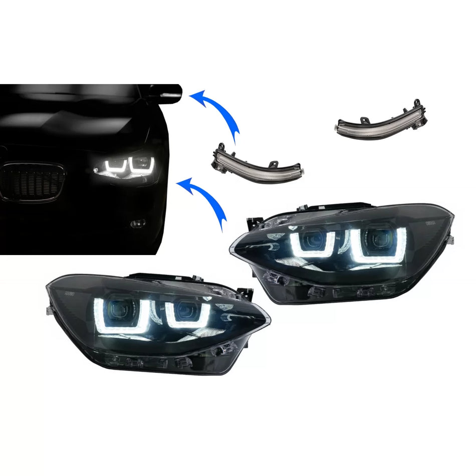 Fari Full LED Anteriori con Indicatori Dinamici BMW Serie 1 F20 2011-2015