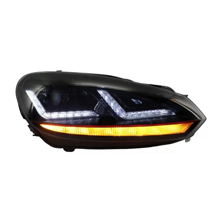 Fari Xenon Upgrade LED Rossi con Frecce Dinamiche VW Golf 6 Vi 2008-2012