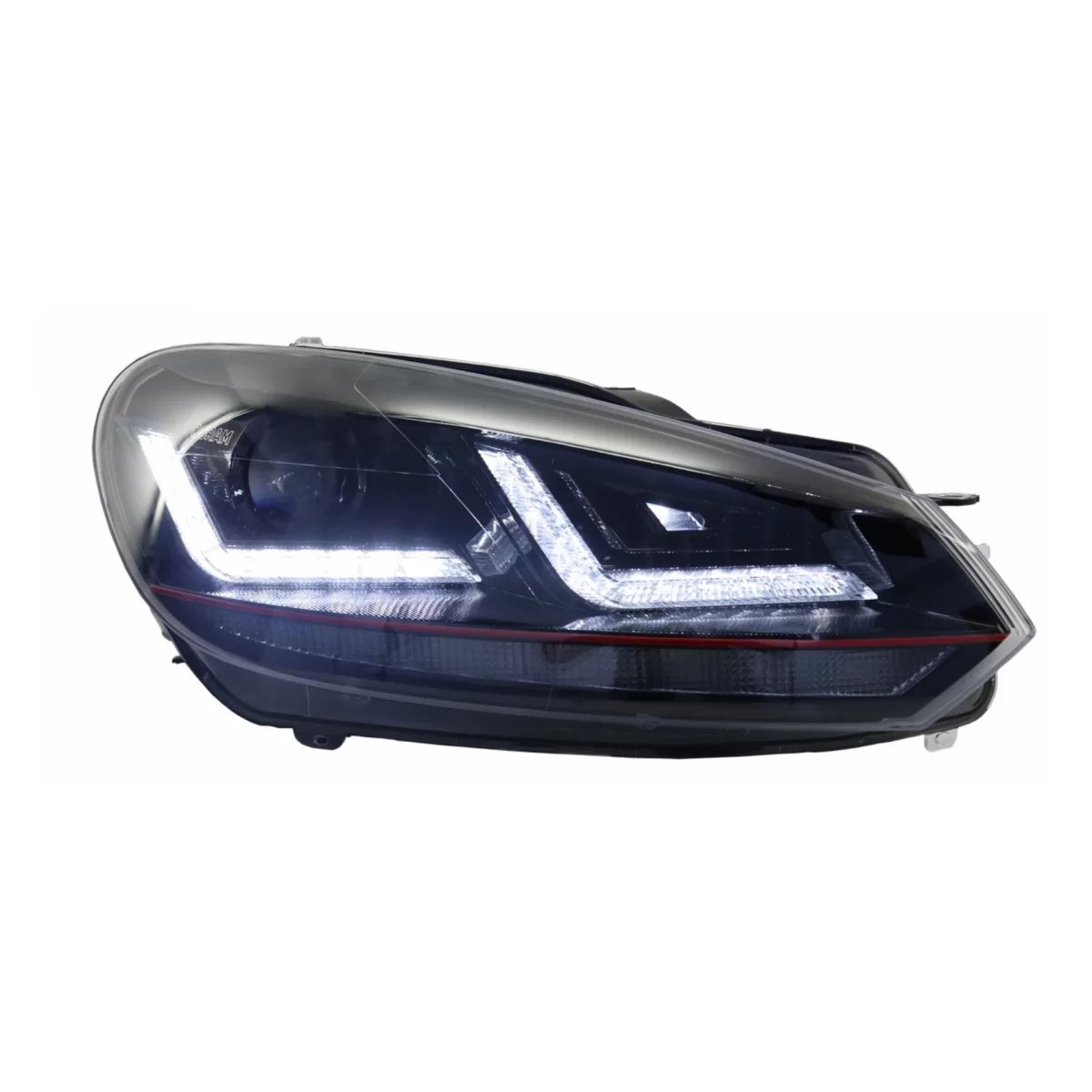 Fari Xenon Upgrade LED Rossi con Frecce Dinamiche VW Golf 6 Vi 2008-2012