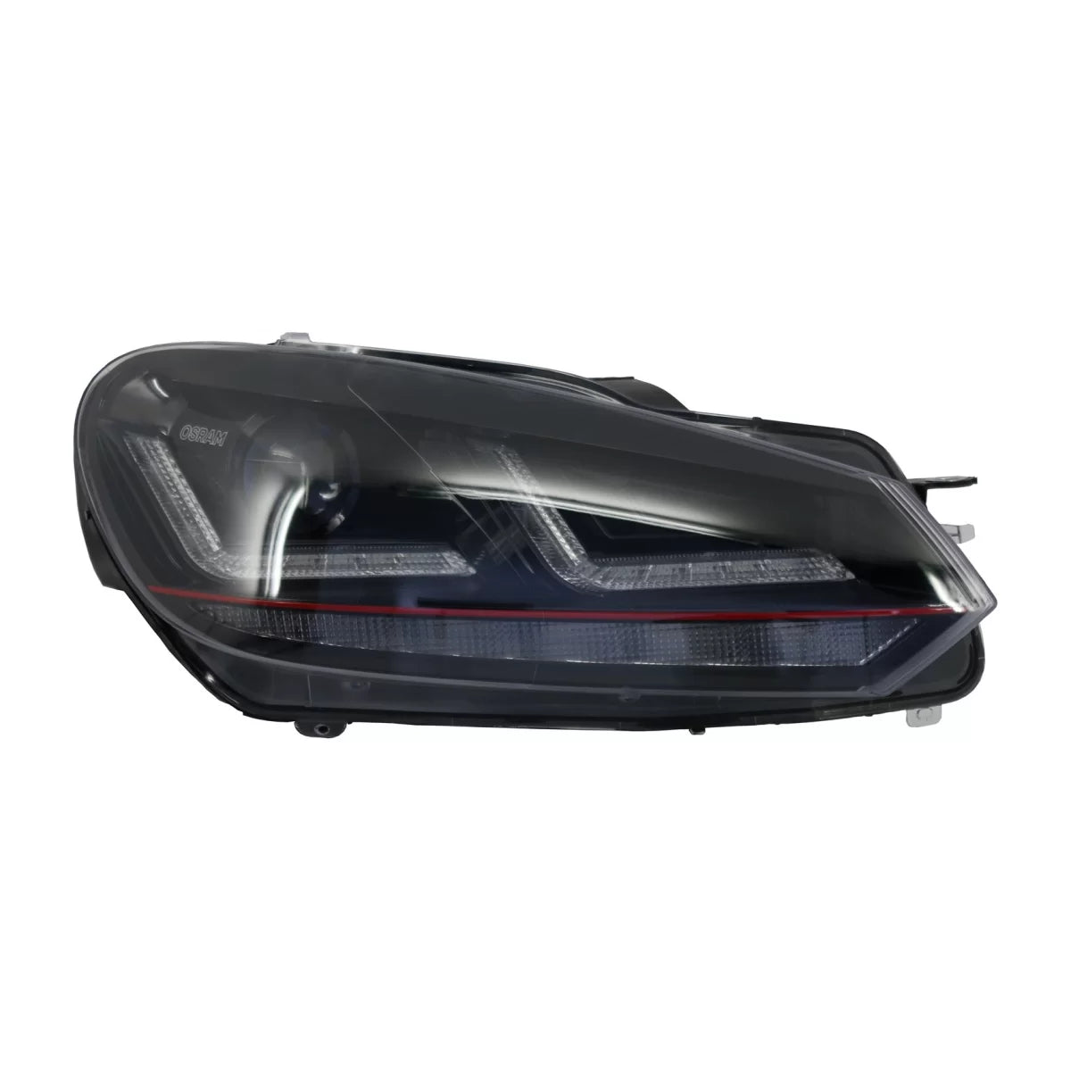 Fari Xenon Upgrade LED Rossi con Frecce Dinamiche VW Golf 6 Vi 2008-2012