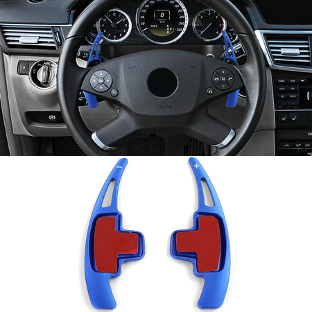 Estensione Leve Cambio Alluminio Blu per Mercedes W176 W246 W212 C207 A207 S212