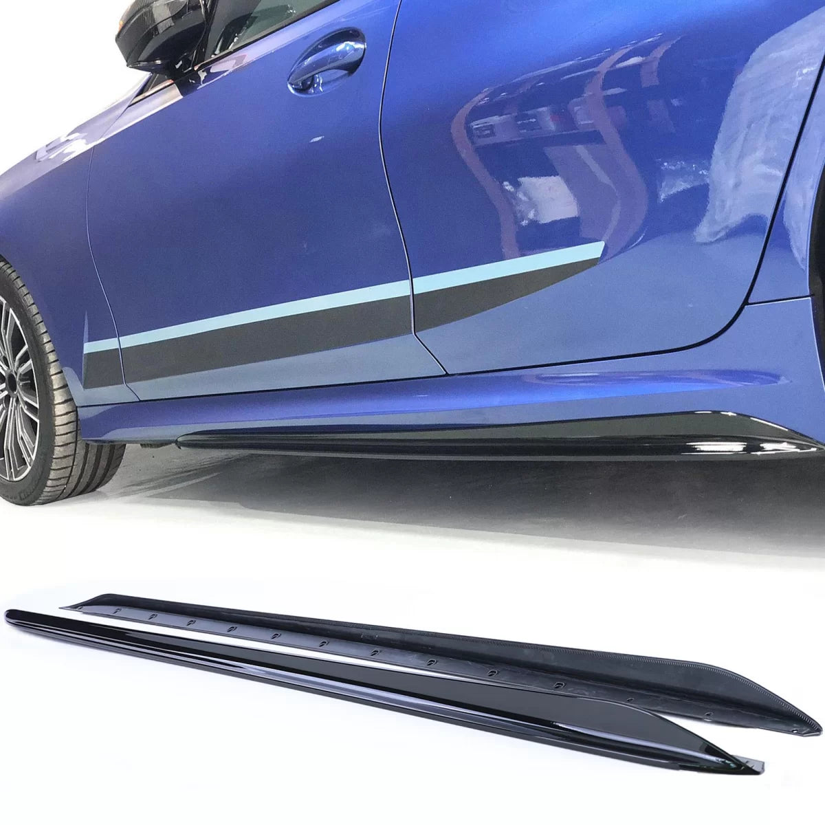 Spoiler Paraurti Anteriore Griglia Diffusore Minigonne per BMW Serie 3 G20