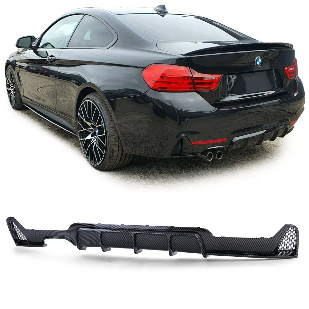 Diffusore Posteriore Carbonio per BMW Serie 4 F32 F33 F36 425 428 430