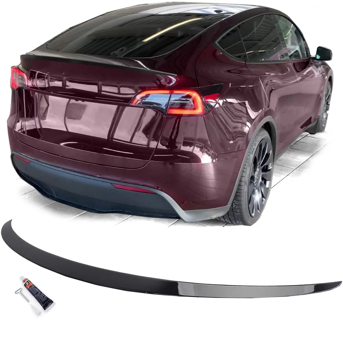 Spoiler Posteriore Lucido Nero per Tesla Model Y dal 2019