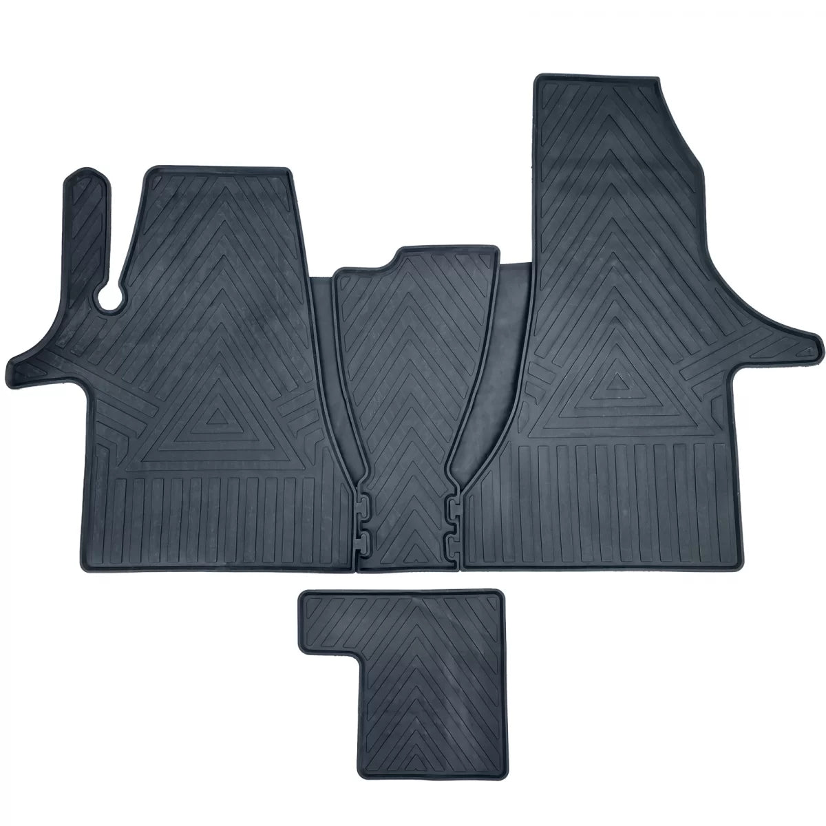 Set Tappetini in Gomma Premium, 6 Pezzi, Anteriori + Posteriori per Volkswagen