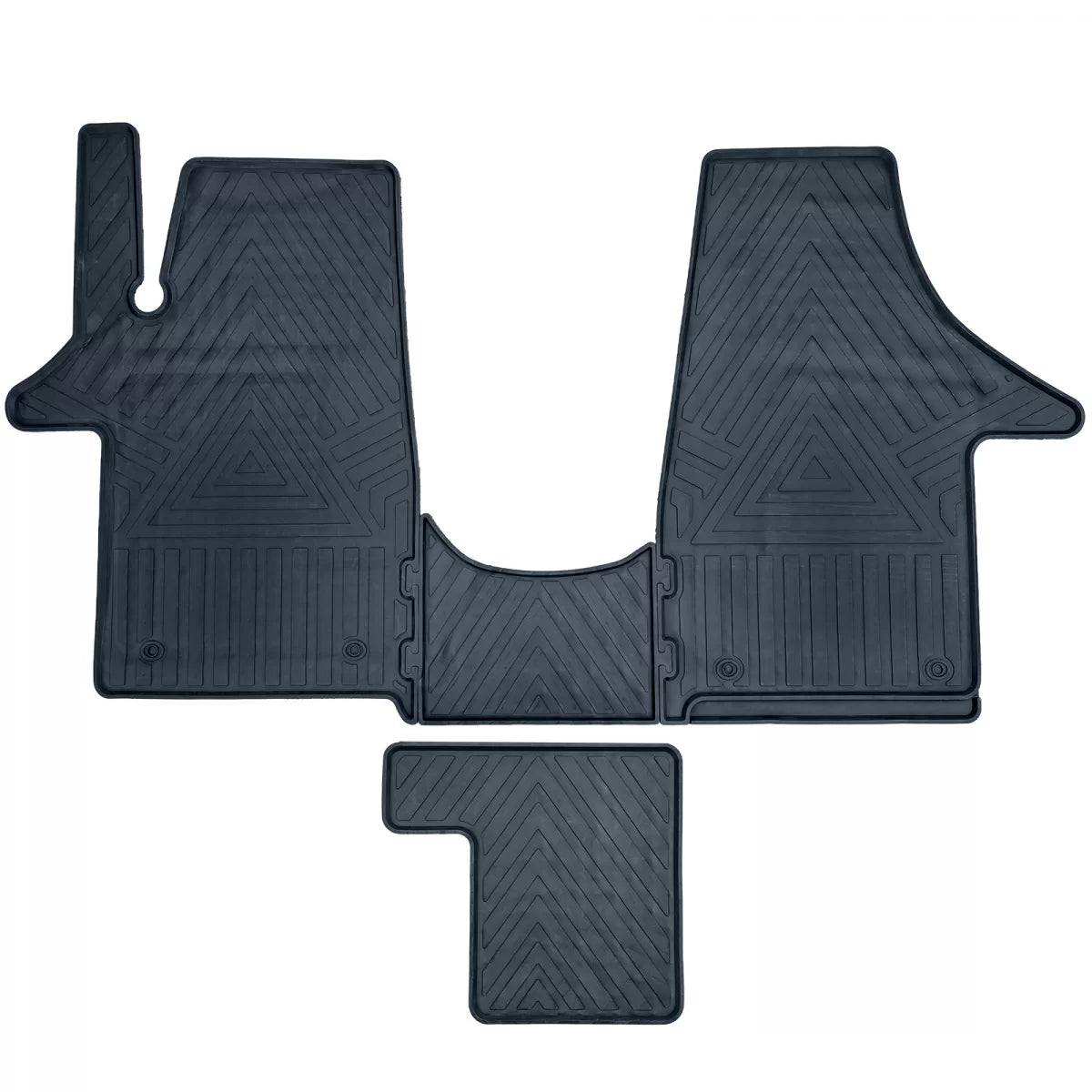 Set Tappetini in Gomma Premium 6 Pezzi per Volkswagen Bus T5 T6 2003-2019