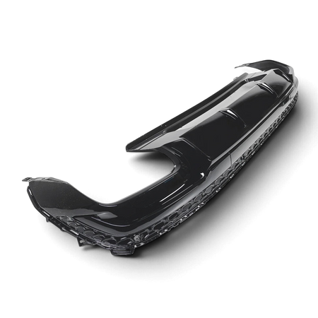 Diffusore Posteriore con Terminali di Scarico 2X2 Nero per Audi Q7 4M 2024-2026