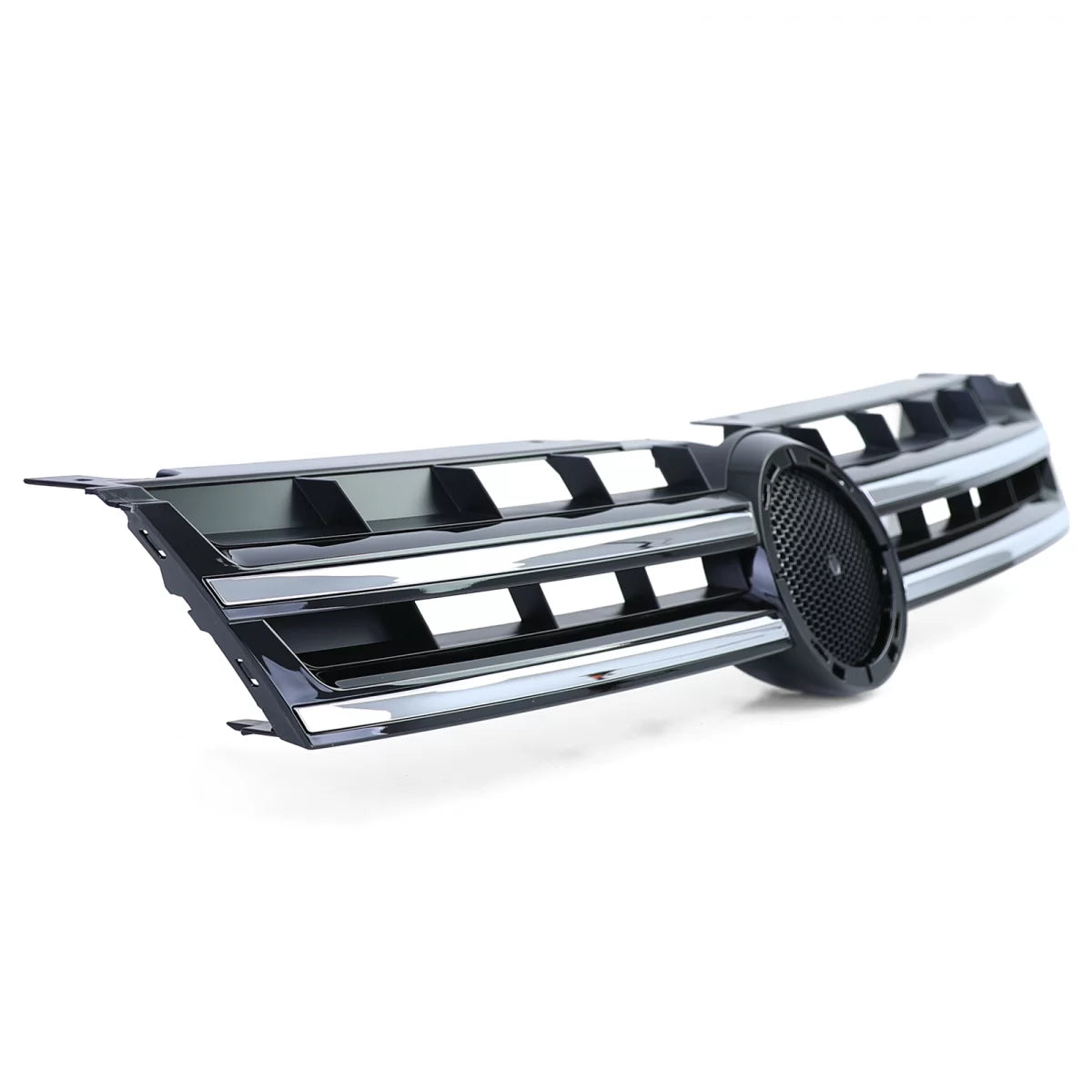 Griglia Anteriore Nero Cromato per Volkswagen Touareg 2 7P Pre-facelift 10-14