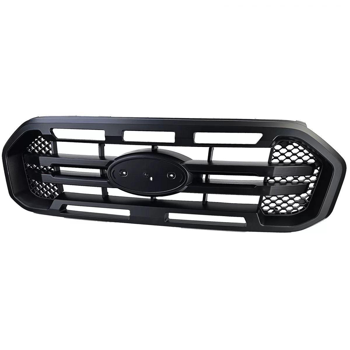 Griglia Anteriore Nera Doppia Barra con LED per Ford Ranger T8 19-23 2.0 Tdci