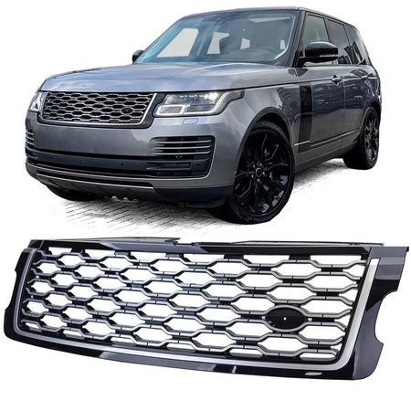 Griglia Anteriore Nera Argento per Range Rover Vogue L405 2018-2022