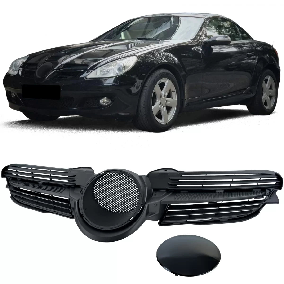Griglia Radiatore Anteriore per Mercedes SLK R171 2004-2007 Pre-facelift