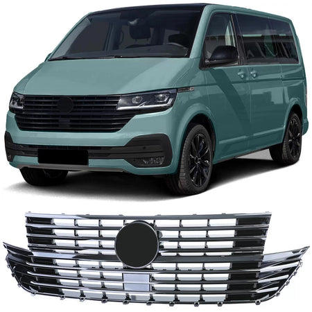 Griglia Anteriore Nera Lucida per Volkswagen T6.1 Bus Multivan Facelift dal 19