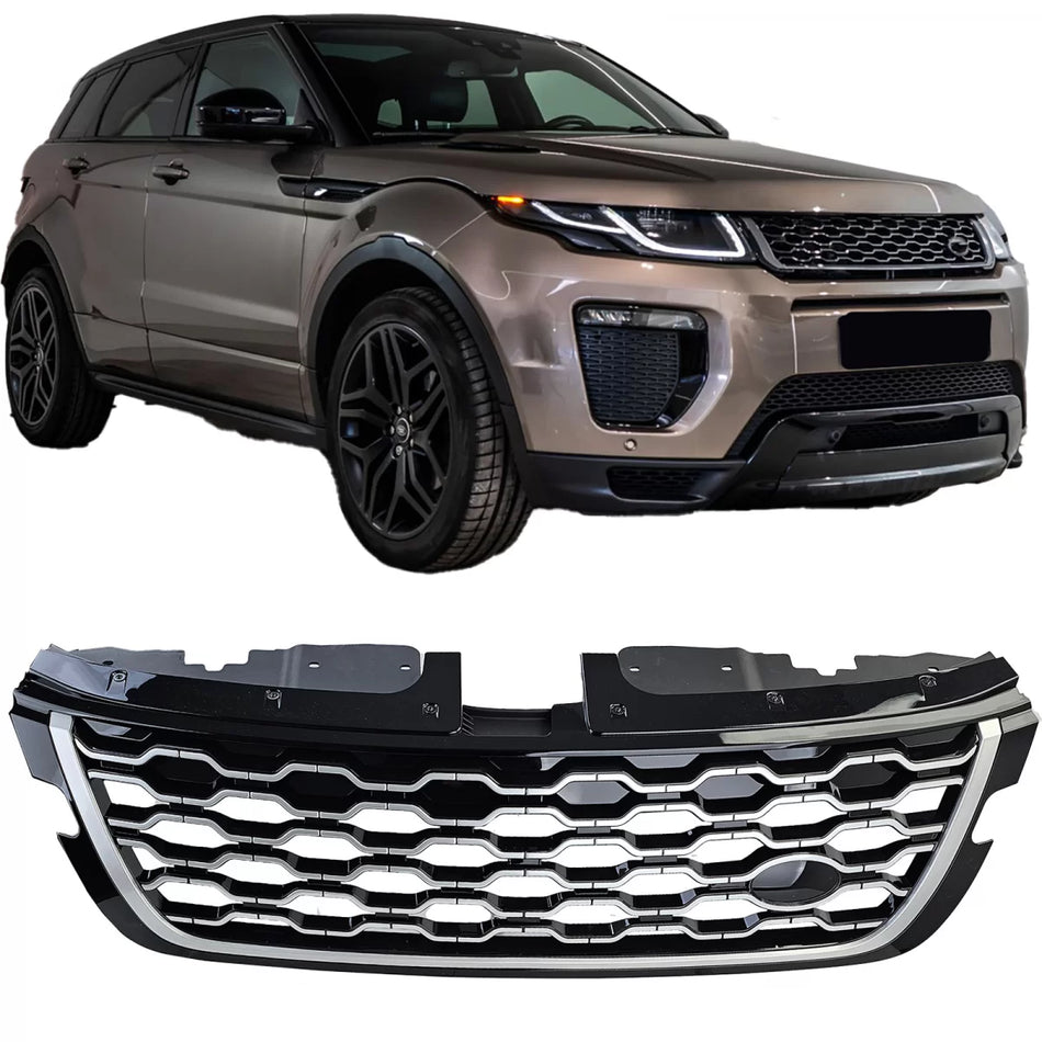 Griglia Anteriore Nera Argento per Range Rover Evoque L551 dal 2019