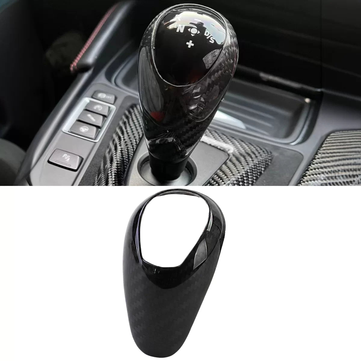 Copertura Pomello Cambio Automatico Carbonio BMW Serie 6 F06 F12 F13 2010-2018