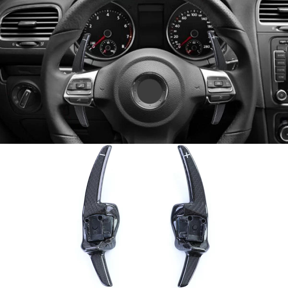 Levette Cambio in Carbonio Anteriori per Volkswagen Golf 6 08-12