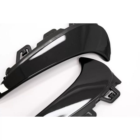 Aeroflaps Paraurti Posteriore Laterali Piano Nero per Mercedes GLA H247 2020-up