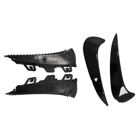 Aeroflaps Paraurti Posteriore Laterali Piano Nero per Mercedes GLA H247 2020-up