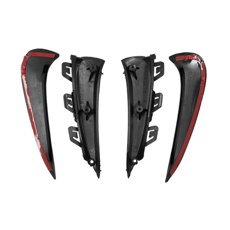 Aeroflaps Paraurti Posteriore Laterali Piano Nero per Mercedes GLA H247 2020-up