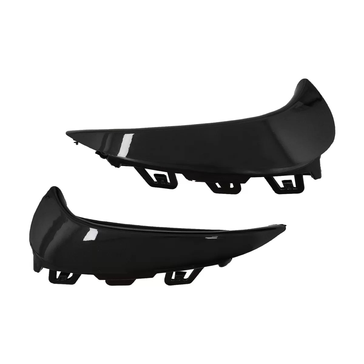 Aeroflaps Paraurti Posteriore Laterali Piano Nero per Mercedes GLA H247 2020-up