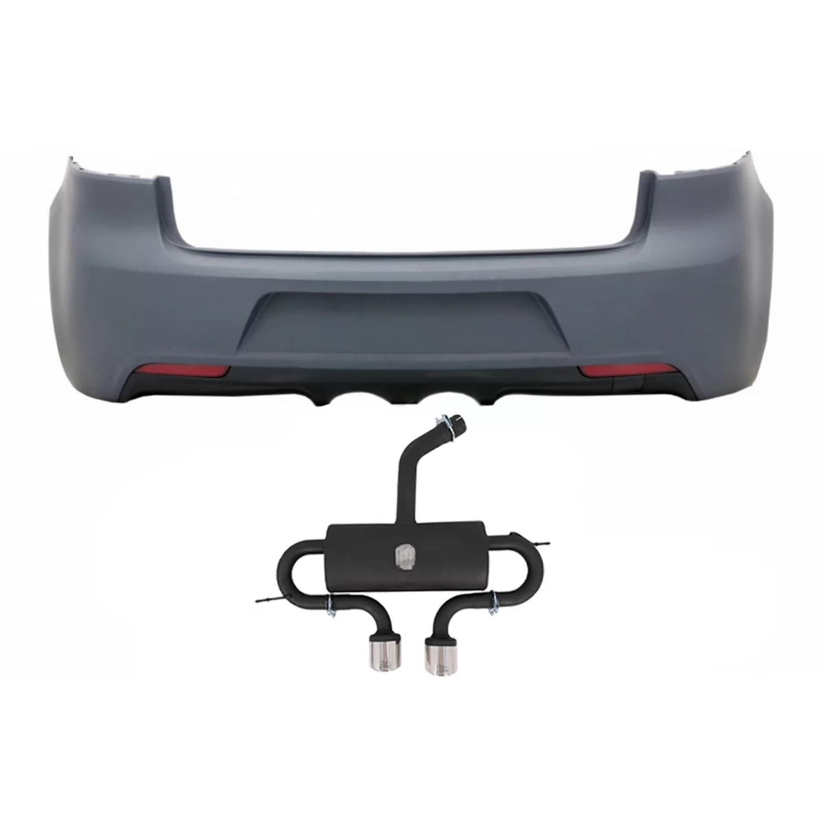 Paraurti Posteriore con Scarico Completo Catback R20 per VW Golf Vi 2008-2013