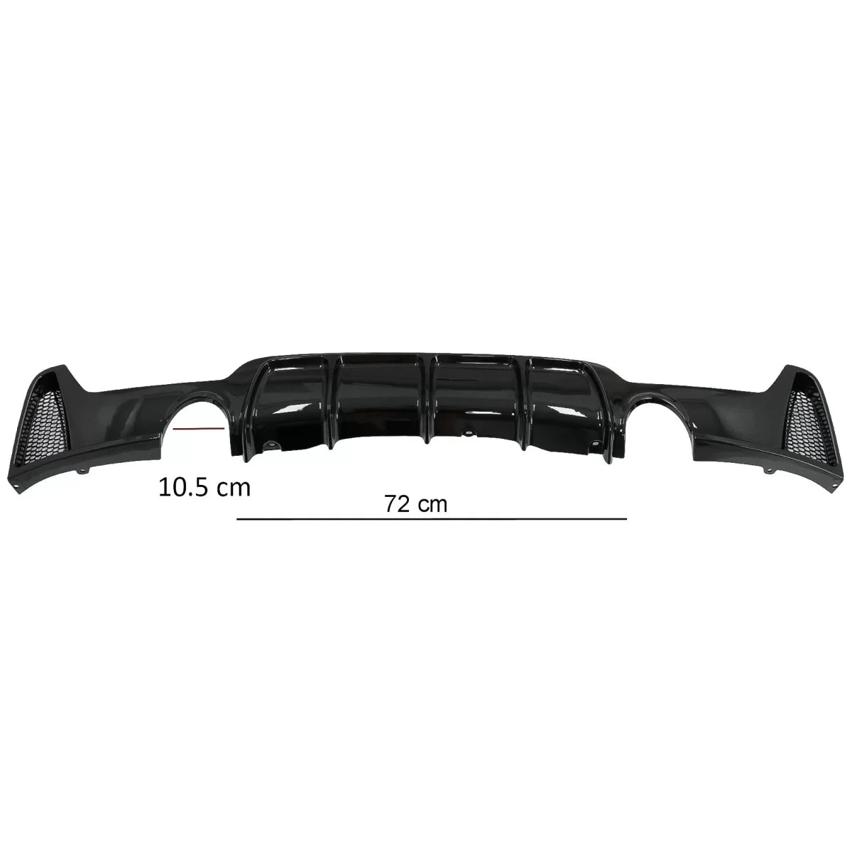 Diffusore Paraurti Posteriore Piano Nero per BMW Serie 4 F32 F33 F36 2013-2019