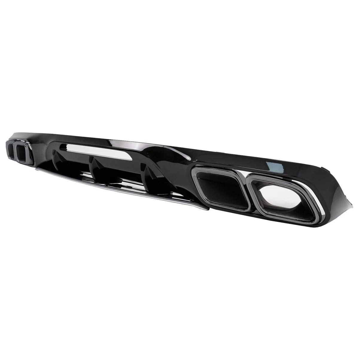 Paraurti Posteriore Diffusore con Terminali Scarico per Mercedes CLS W218