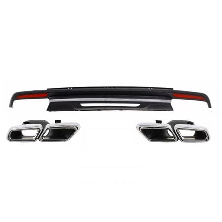 Diffusore Paraurti Posteriore con Terminali Scarico per Mercedes Classe S W222