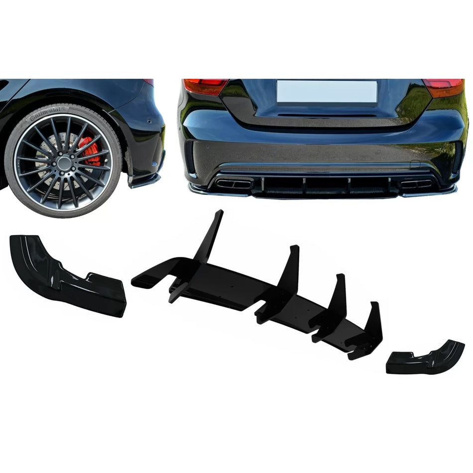 Diffusore Paraurti Posteriore Alette Mercedes Classe A A45 W176 2015-2018