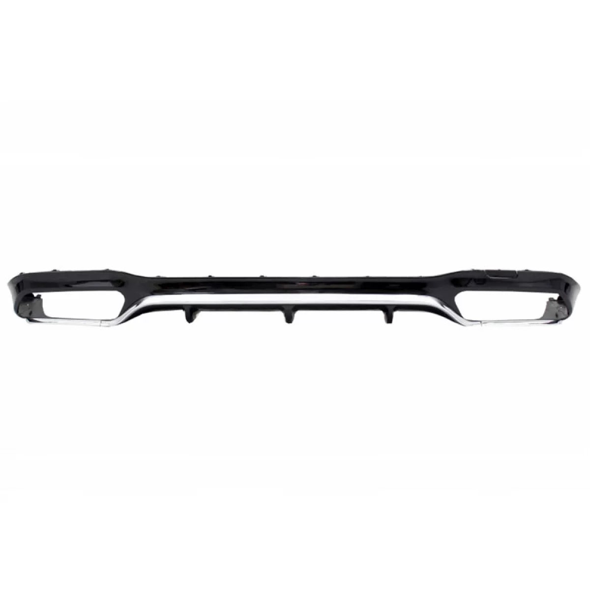 Diffusore Paraurti Posteriore ABS Nero Cromato per Mercedes Classe E W213 16-19