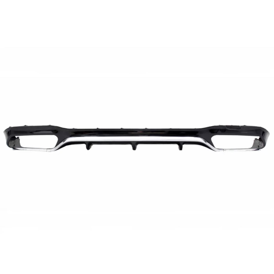 Diffusore Paraurti Posteriore ABS Nero Cromato per Mercedes Classe E W213 16-19