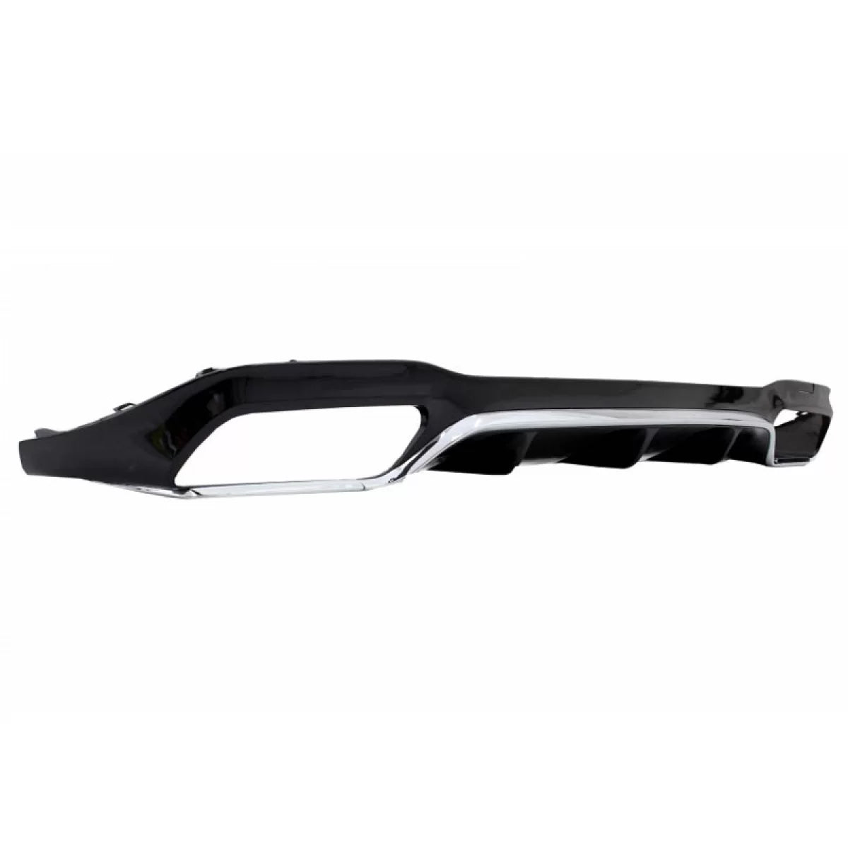 Diffusore Paraurti Posteriore ABS Nero Cromato per Mercedes Classe E W213 16-19