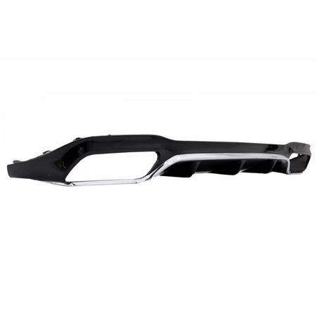 Diffusore Paraurti Posteriore ABS Nero Cromato per Mercedes Classe E W213 16-19