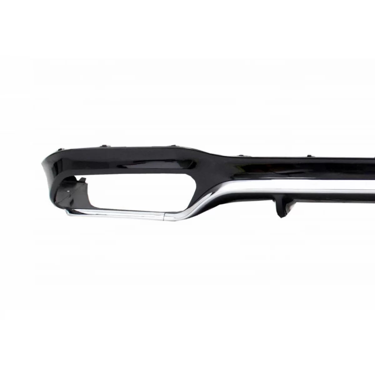 Diffusore Paraurti Posteriore ABS Nero Cromato per Mercedes Classe E W213 16-19