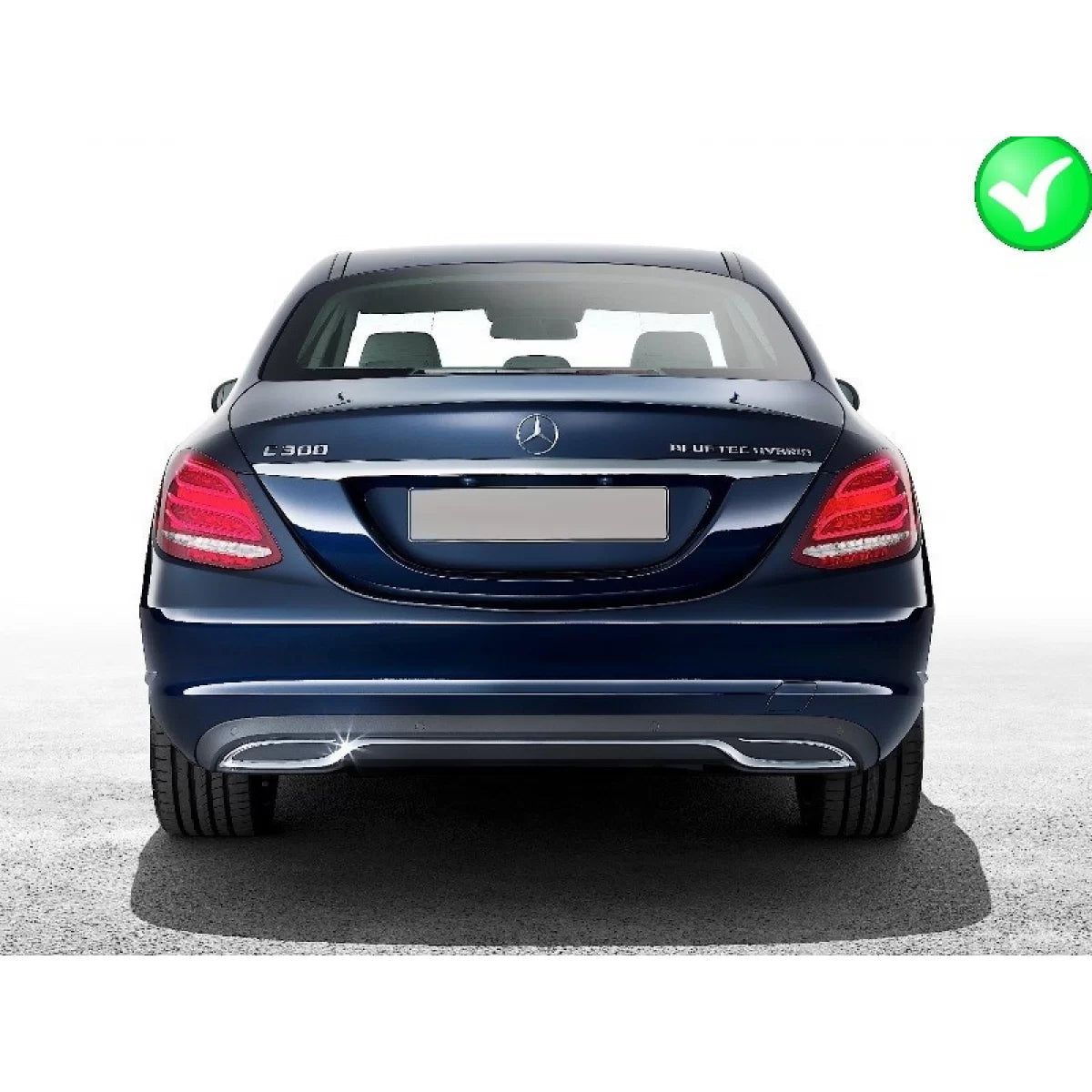 Paraurti Posteriore Diffusore C63 Look per Mercedes Classe C W205 S205 2014-2018