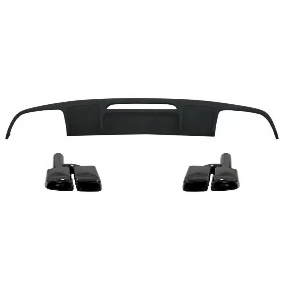 Diffusore Paraurti Posteriore con Terminali Scarico per Mercedes CLS W218