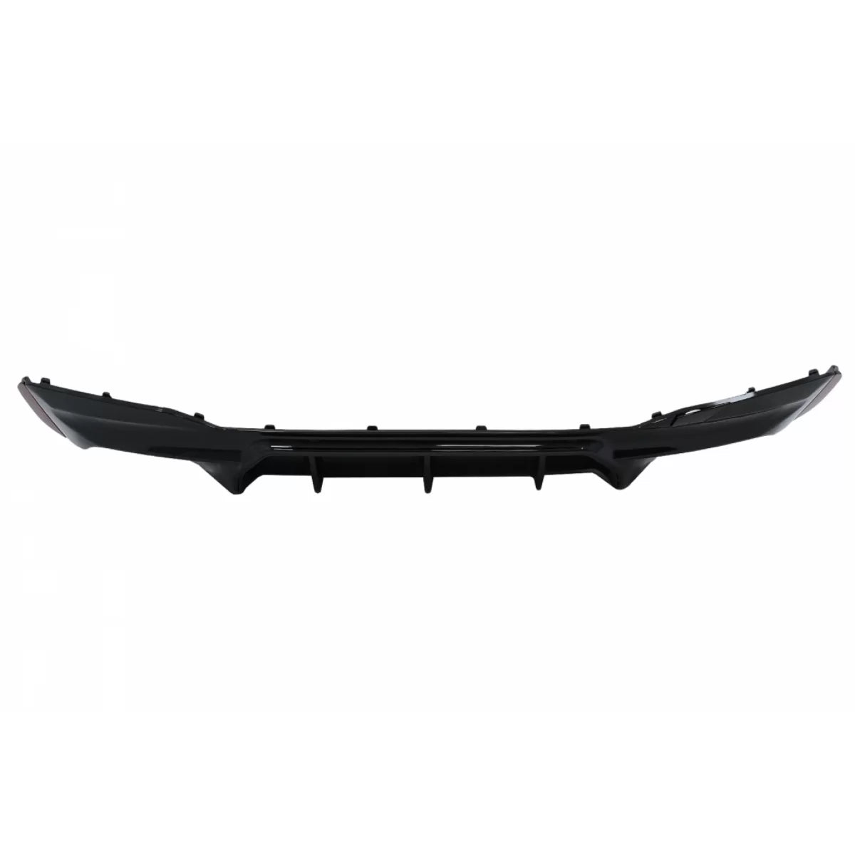 Diffusore Paraurti Posteriore Nero Lucido con Terminali Cromati per BMW Serie 5