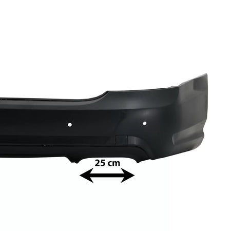 Paraurti Posteriore con Terminali Scarico Neri S65 Design per Mercedes Classe S